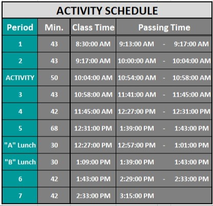 Activity Schedule