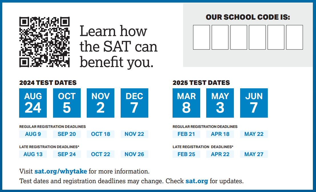 SAT Test Dates