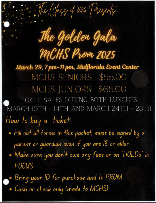 2025 Prom Packet