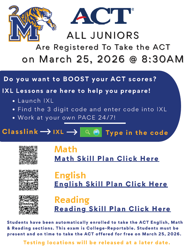 ACT at MCHS - March 25, 2026