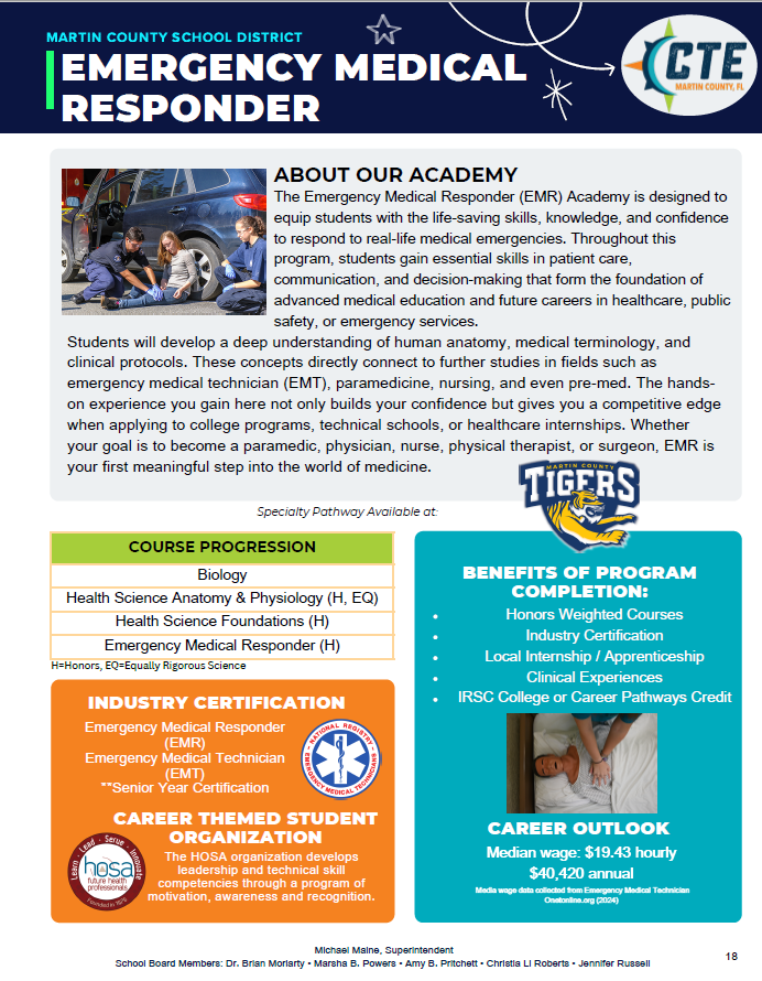 CTE Emergency Medical Responder