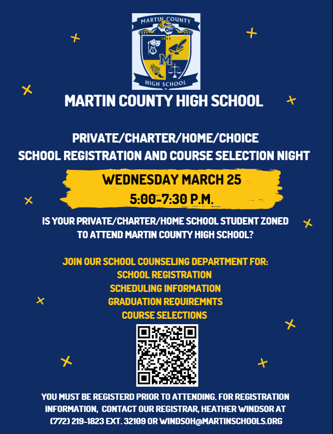 MCHS Private/Charter/Home/Choice School Registration Night