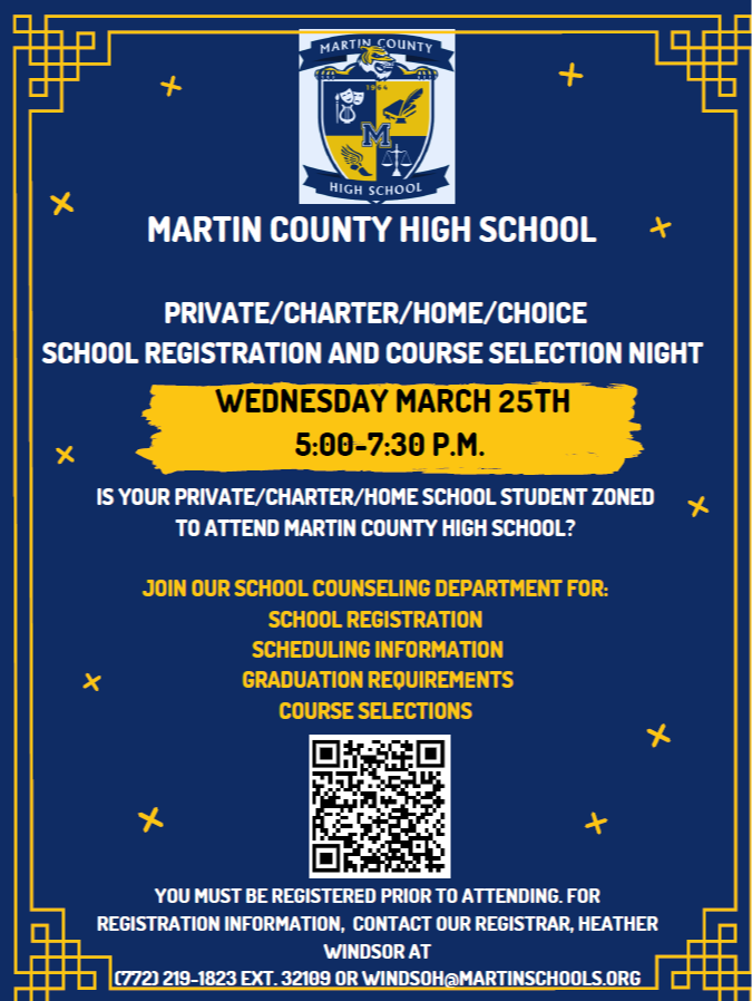 MCHS Private/Charter/Home/Choice School Registration Night