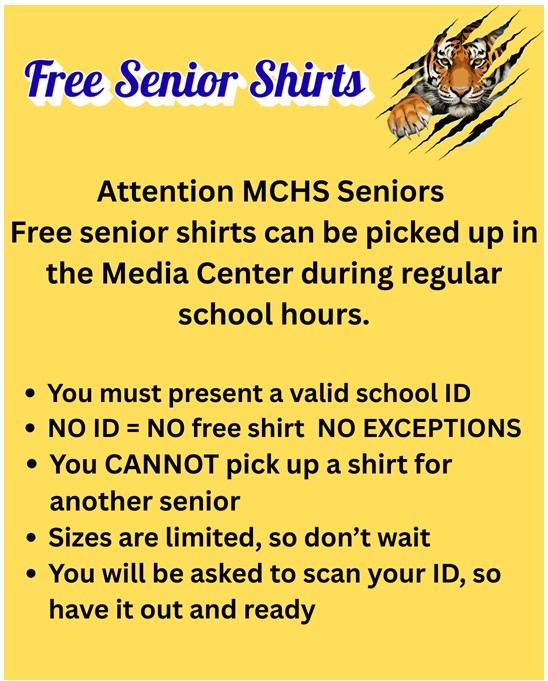 MCHS Senior Class of 2026 T-Shirts