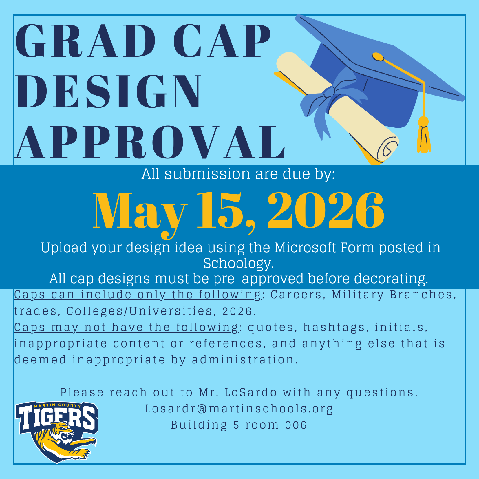 Class of 2026 Grad Cap Approval