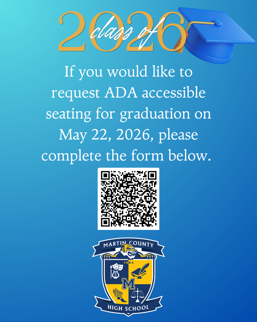 ADA Seating Request for Class of 2026 Graduation