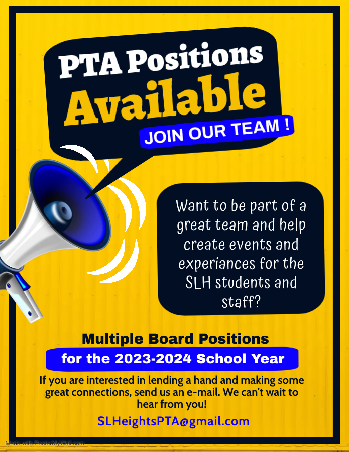 PTA positions Available