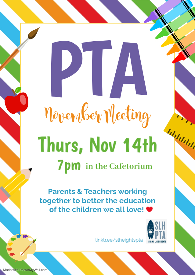 Nov PTA Meeting