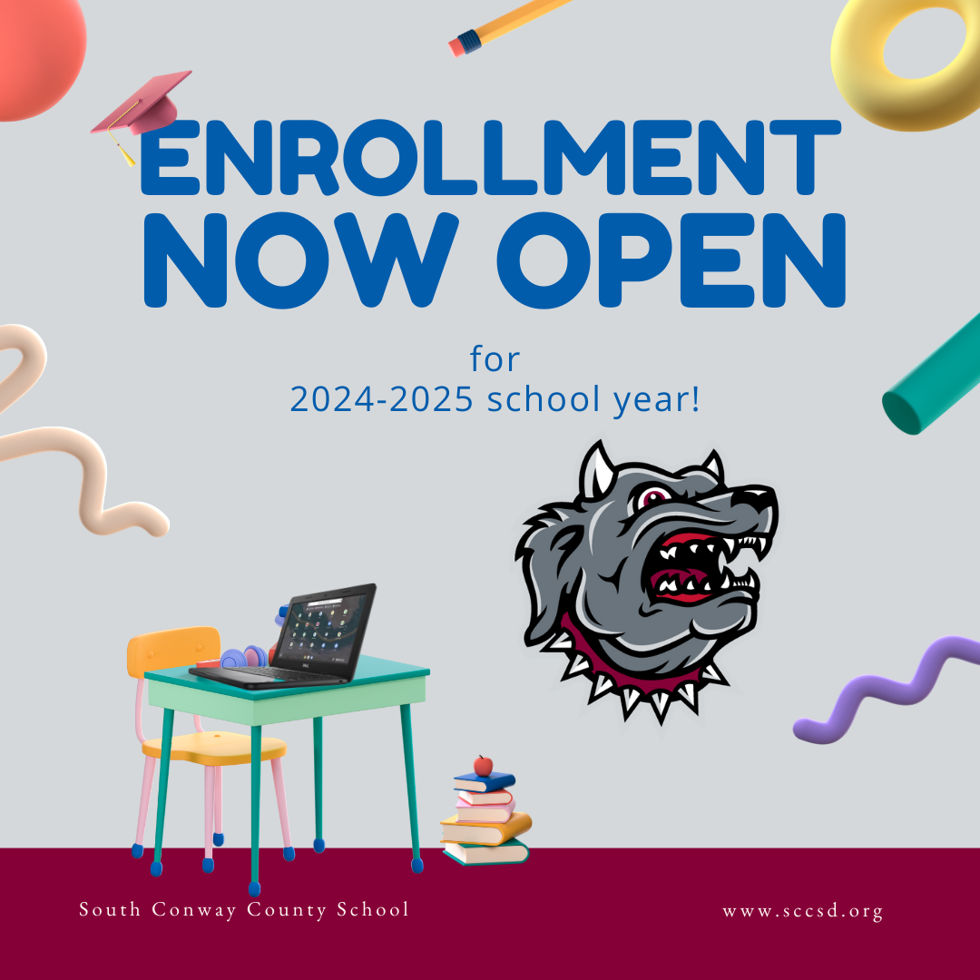 SCCSD Enrollment Now Open for 2024-25 school year.