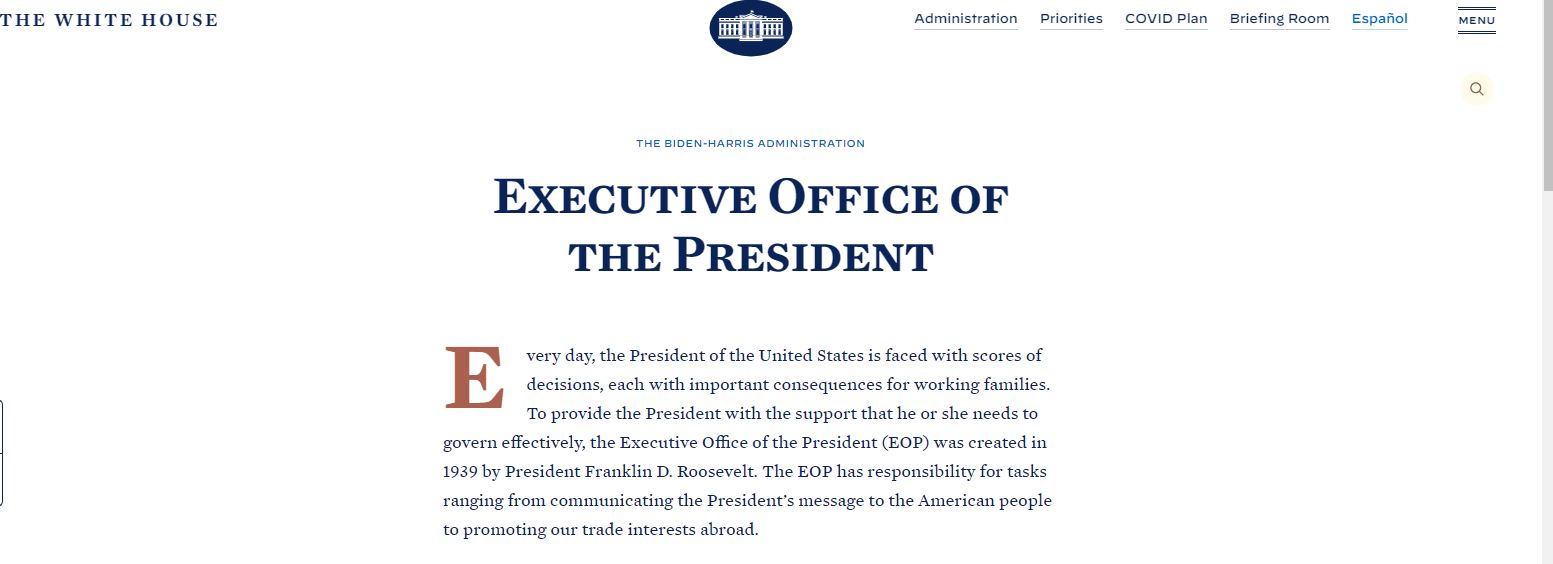 Office of the President of the United States