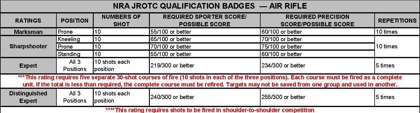 Air Rifle Badge