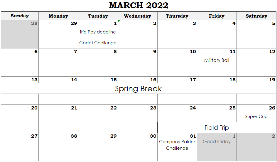 JROTC South Fork High School