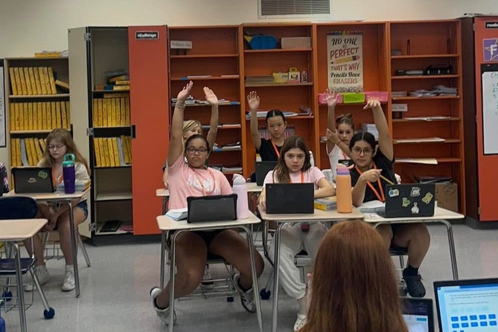 Students collaborating