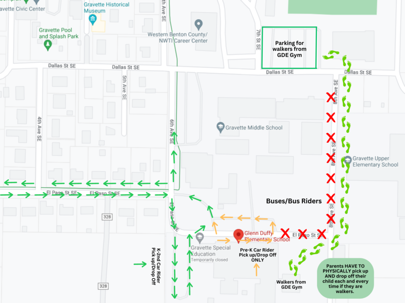 Drop Off Pickup Map