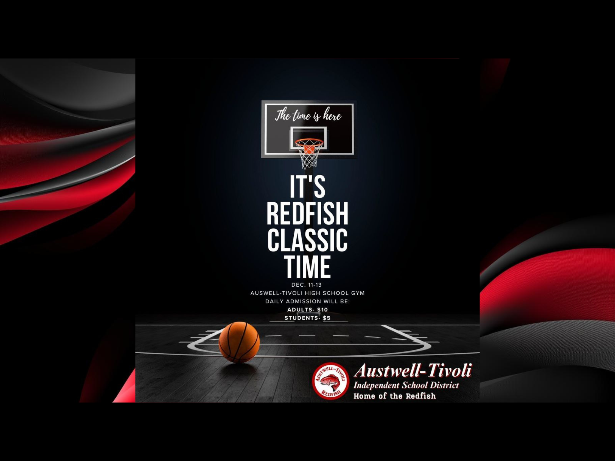 Redfish Classic Basketball Tournament Dec 11th - 13th