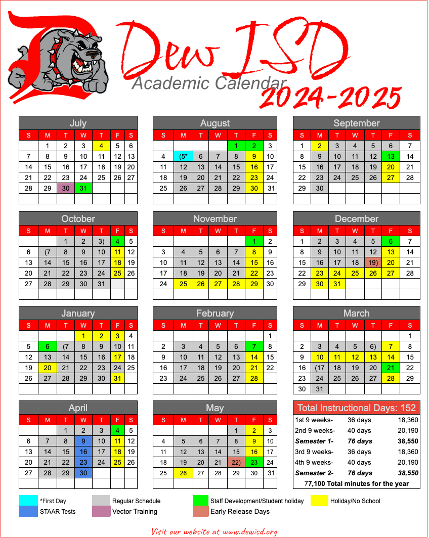 2024-2025 Calendar