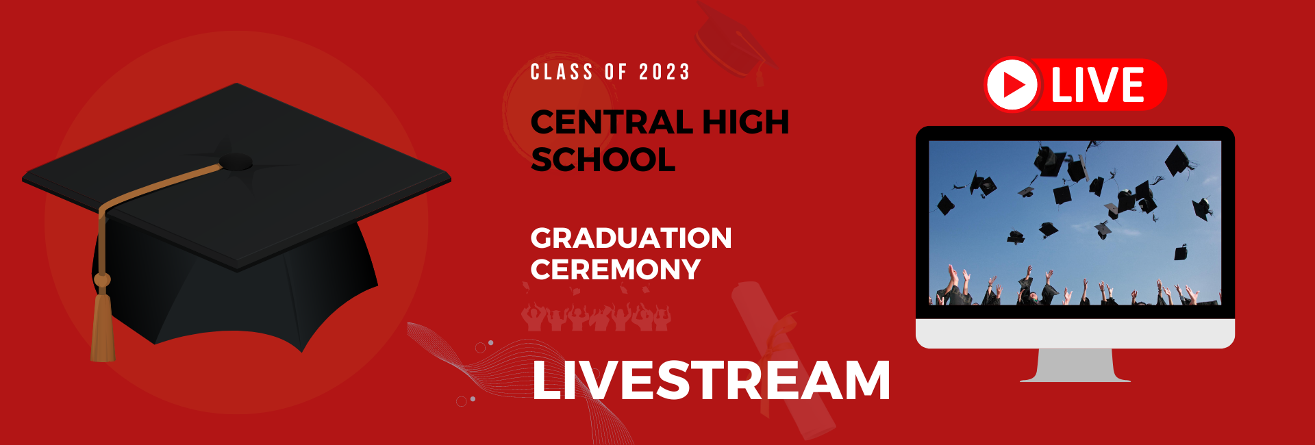 graduation livestream graphic