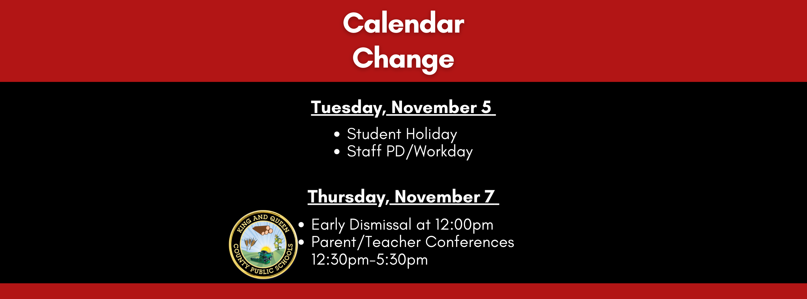 calendar change