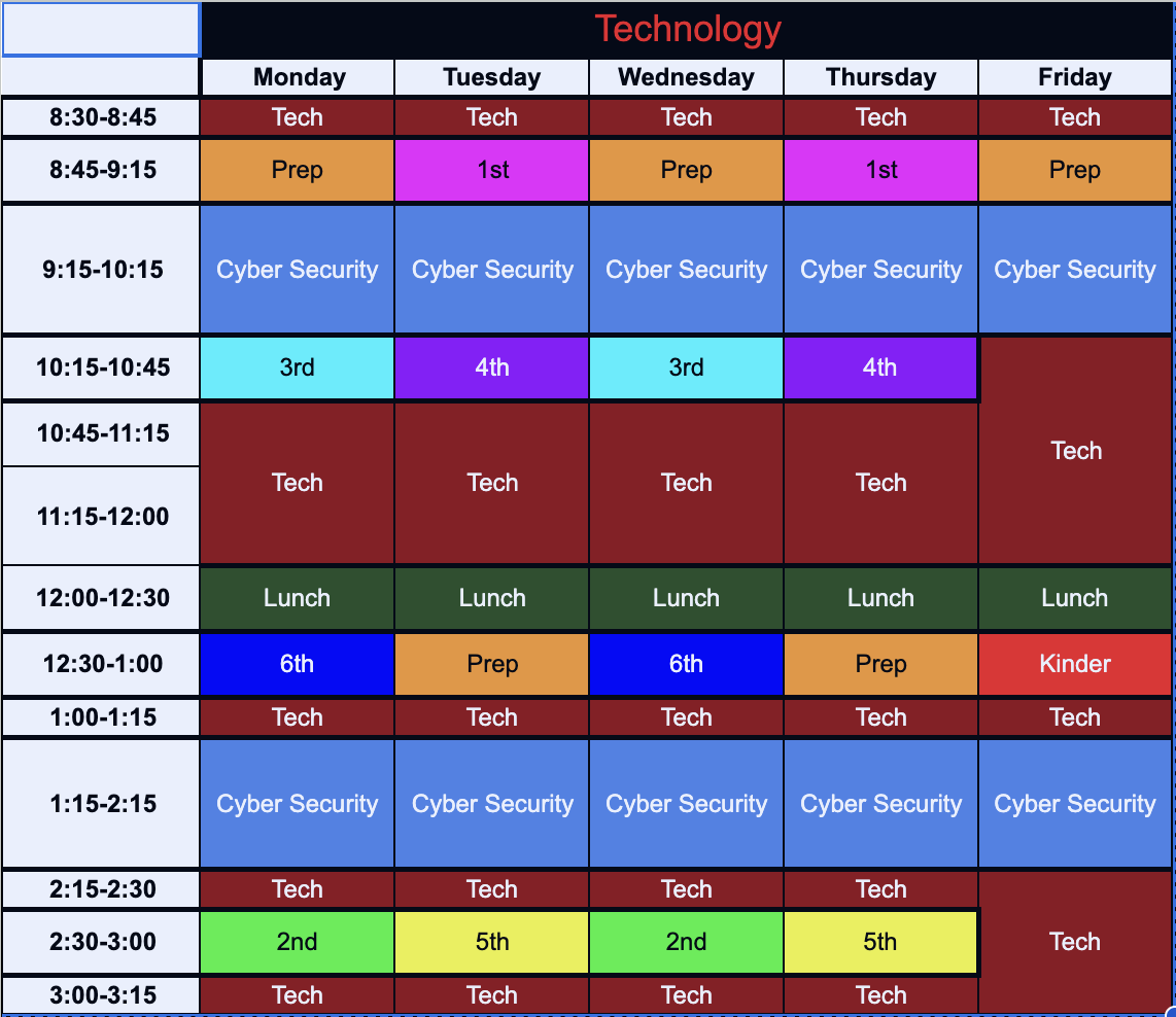 schedule