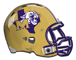 Football helmet with School Logo