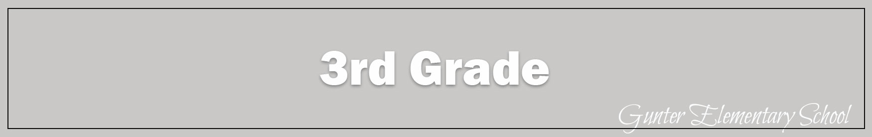 3rd Grade