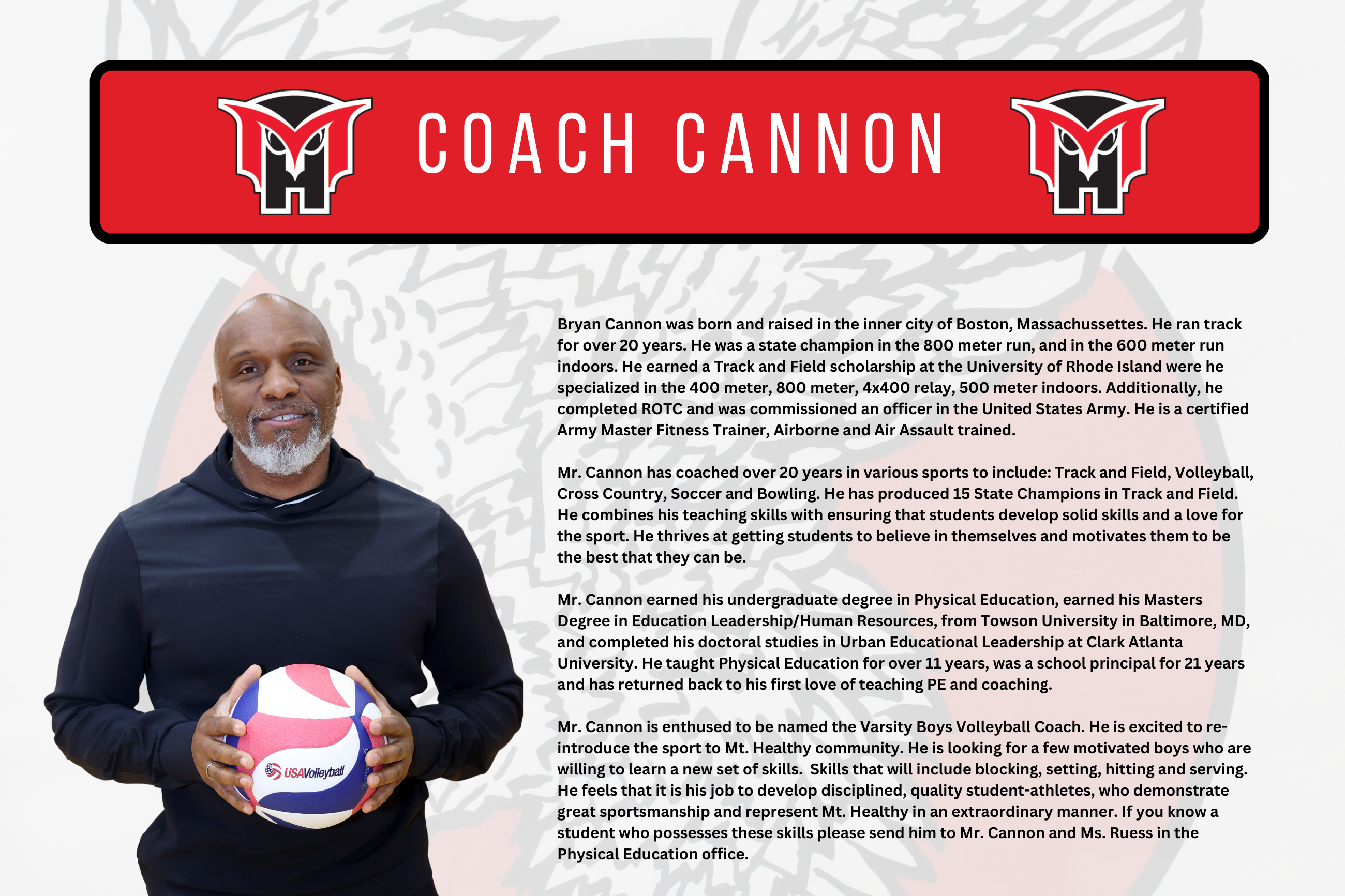 Coach Cannon Biography