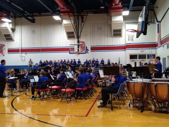 concert band performing