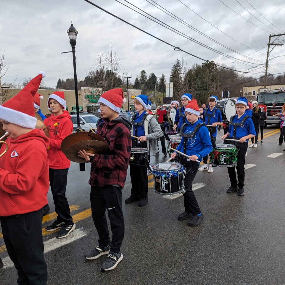 BMS Band Students Marching