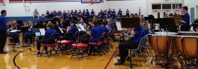 concert band performing