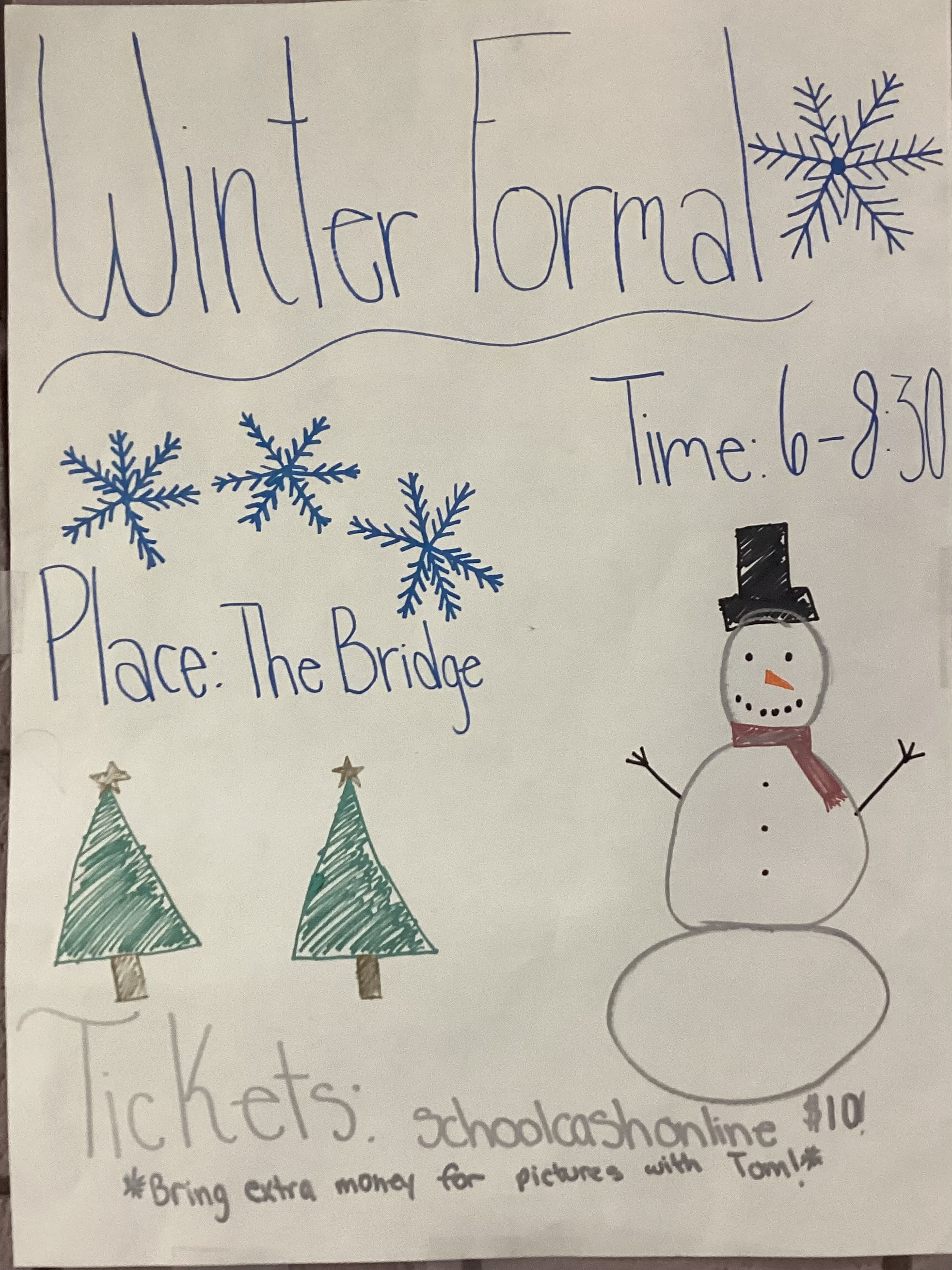 Winter formal  poster