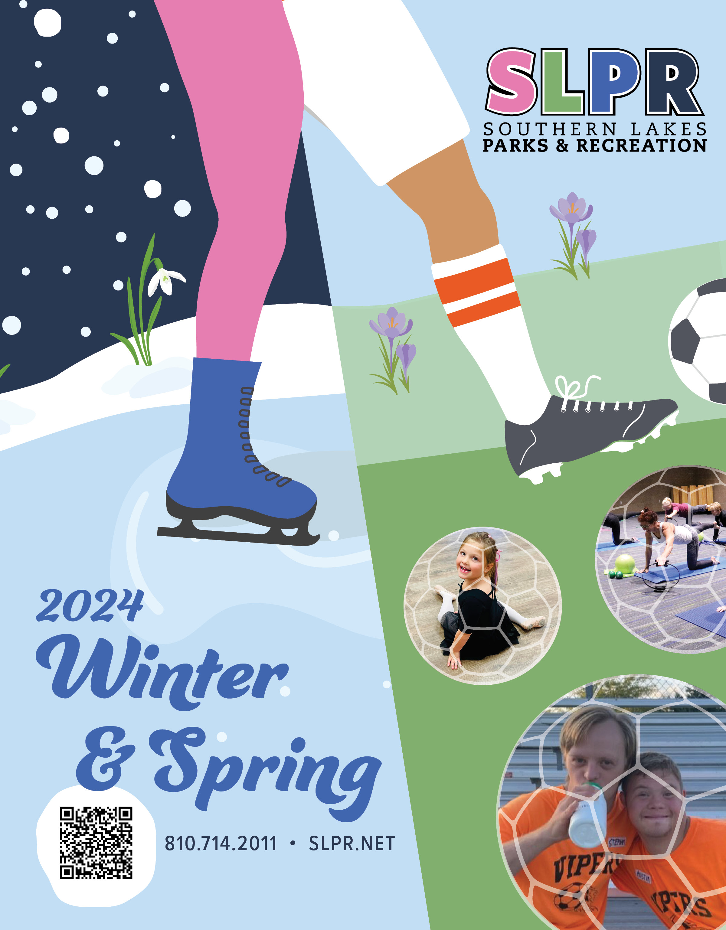 Southern Lakes Parks & Recreation 2024 Winter & Spring Brochure available at SLPR.NET