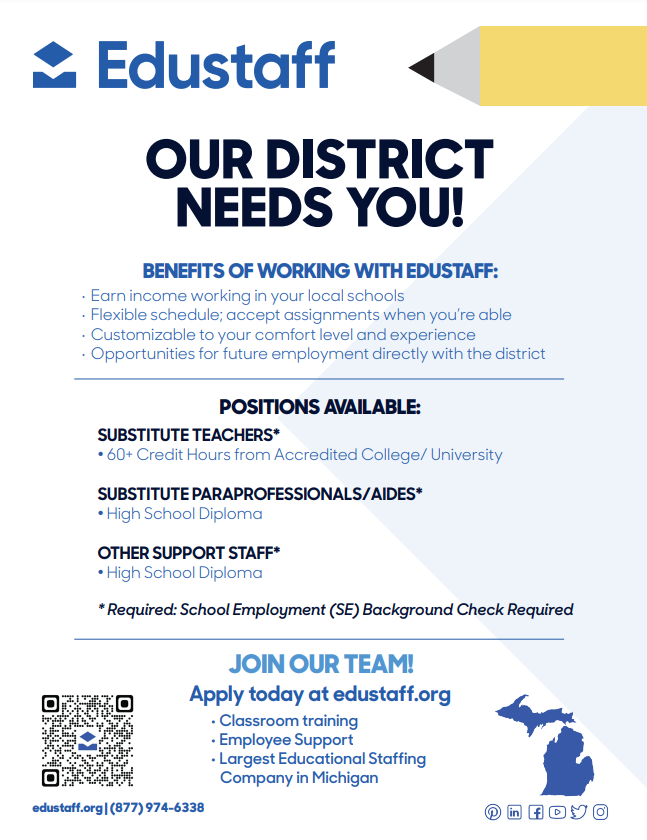Edustaff Our District needs you
