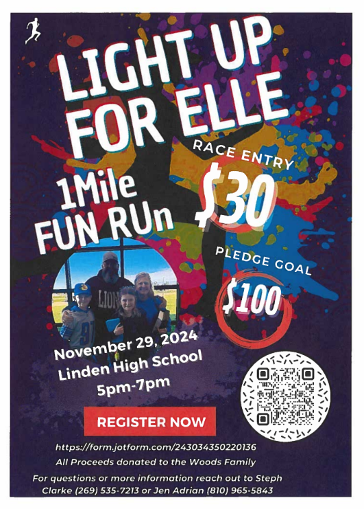 light up for ell 1 mile fund run race entry $30 november 29, 2024 linden high school 5-7pm register now https://form.jotform.com-243034350220136