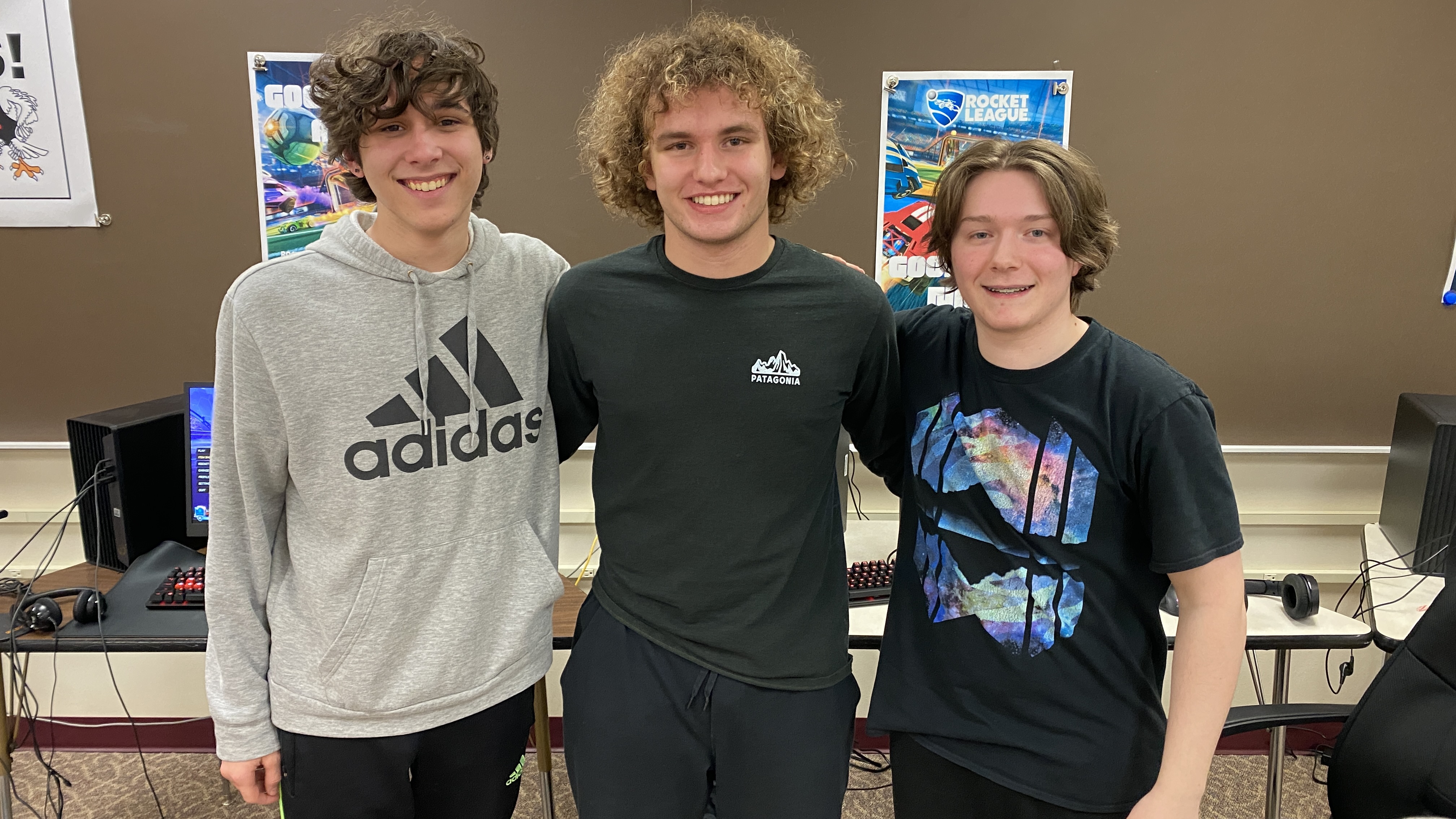 Alex, Max and Nick 3 players smiling 