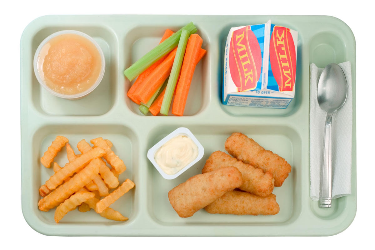 image of student lunch tray