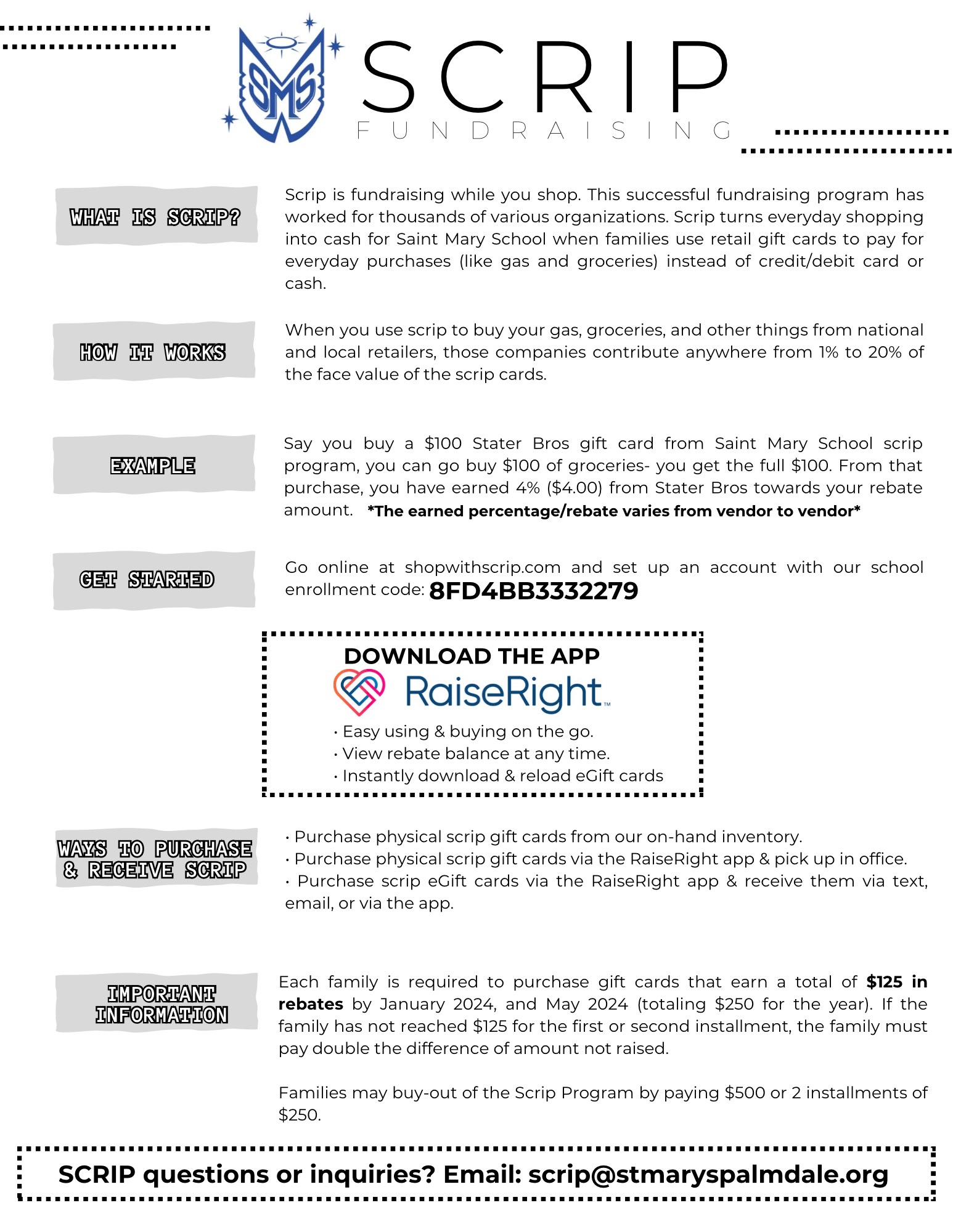 Scrip Flyer 2023
