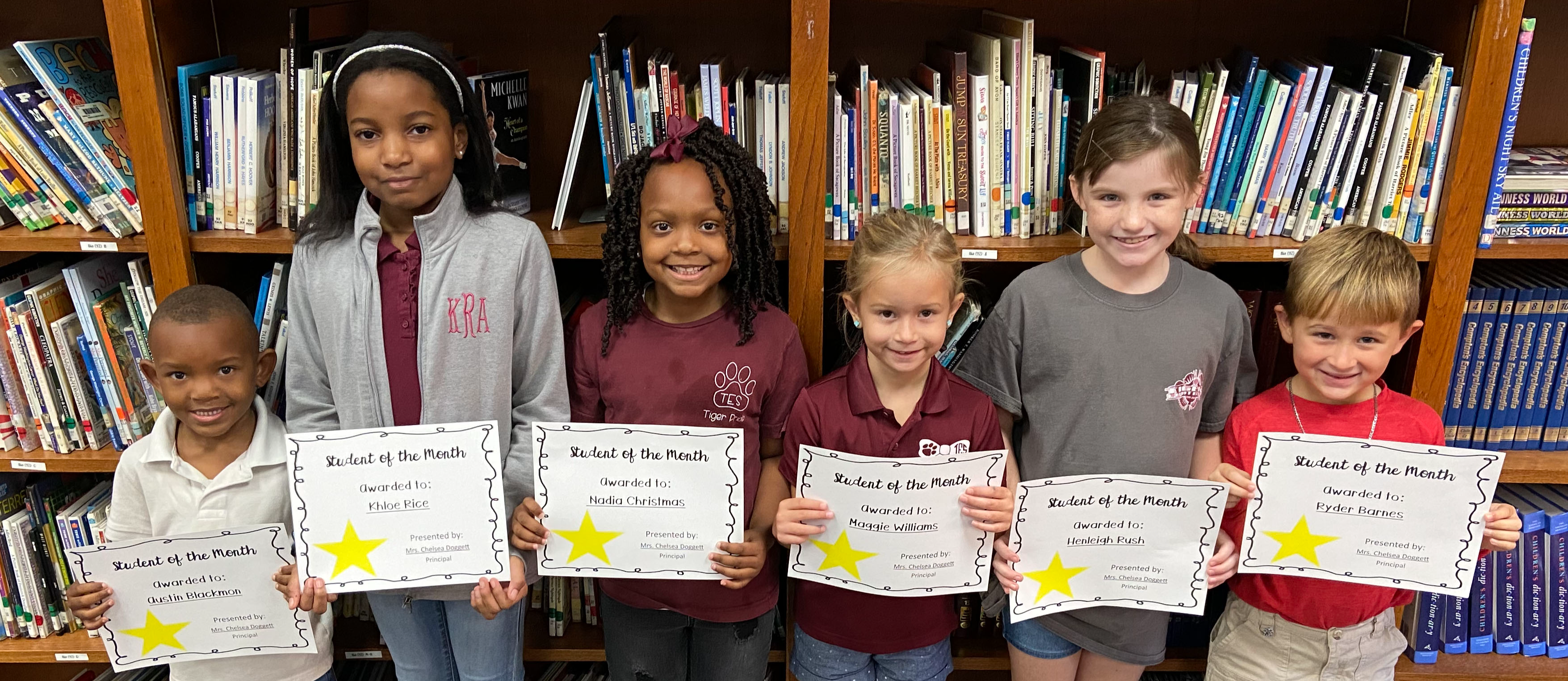 TES Students of the Month - Sept. 2022
