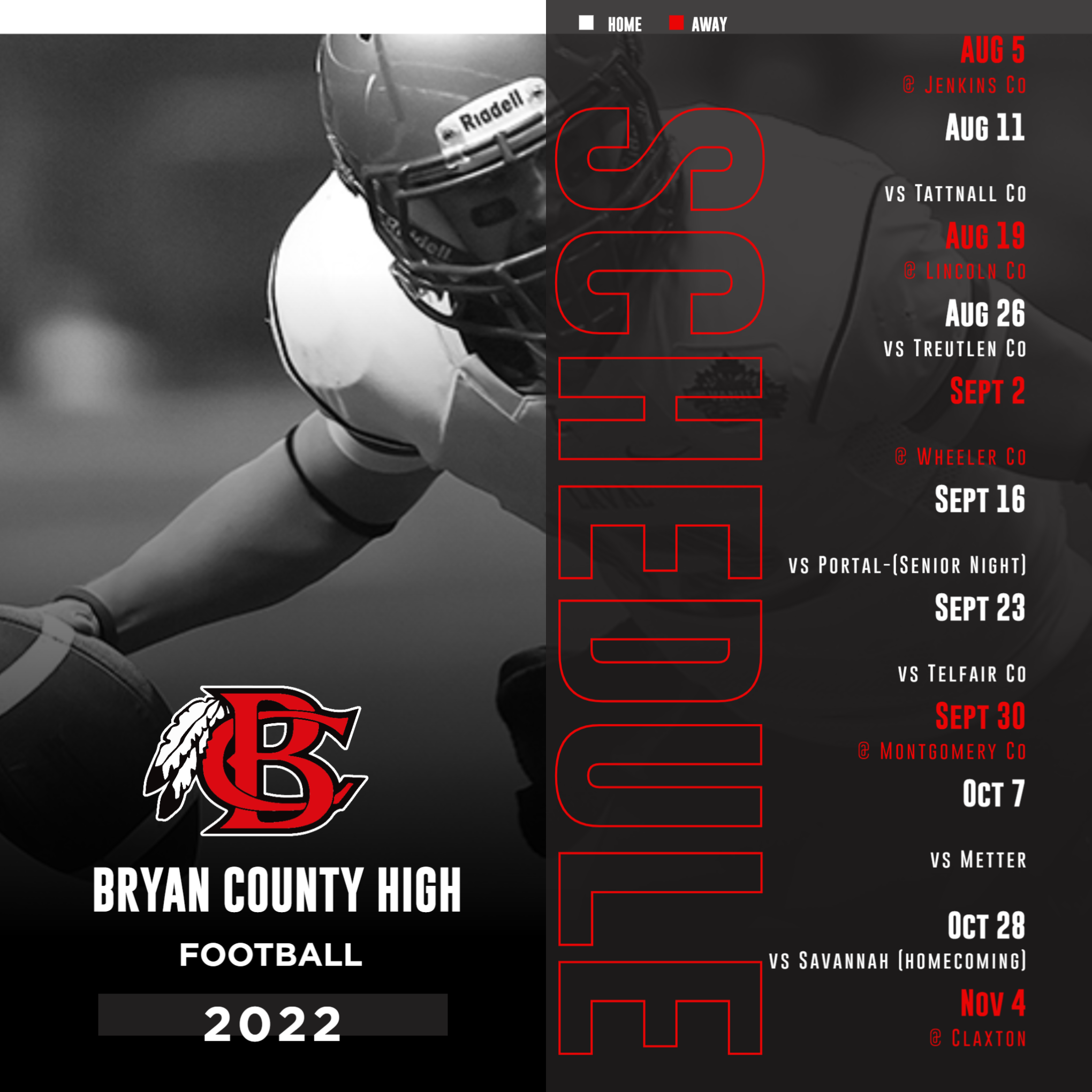 Upper School Varsity Football | Bryan County Middle High School