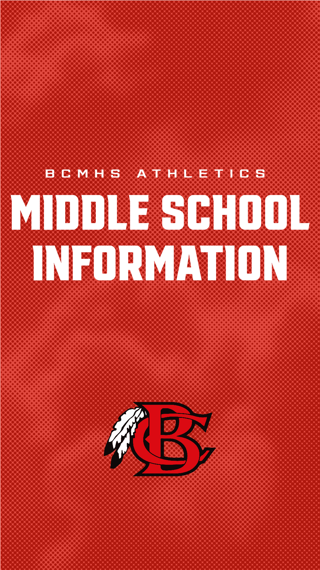 Middle School Athletic Information Side Banner