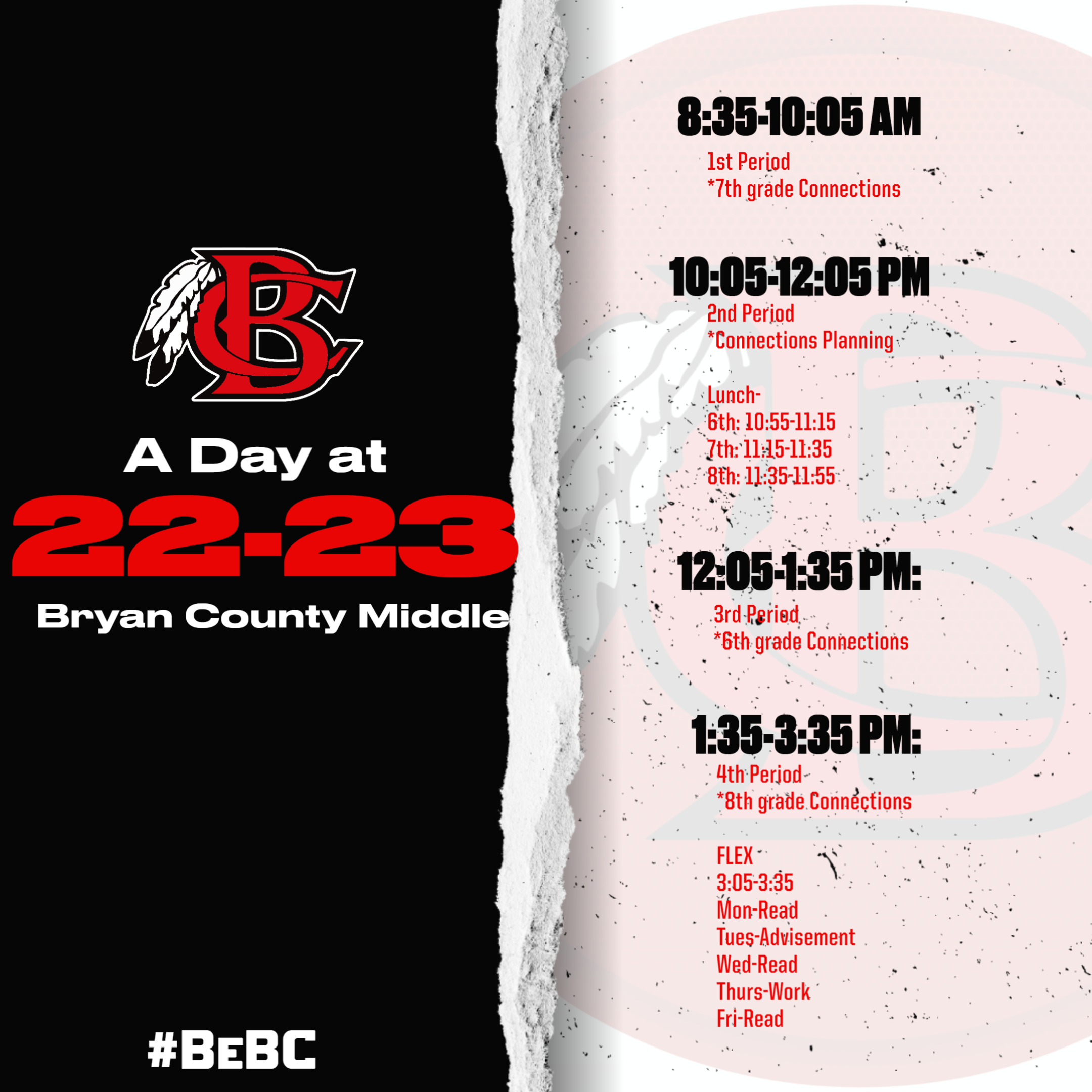 BCMS Daily Schedule
