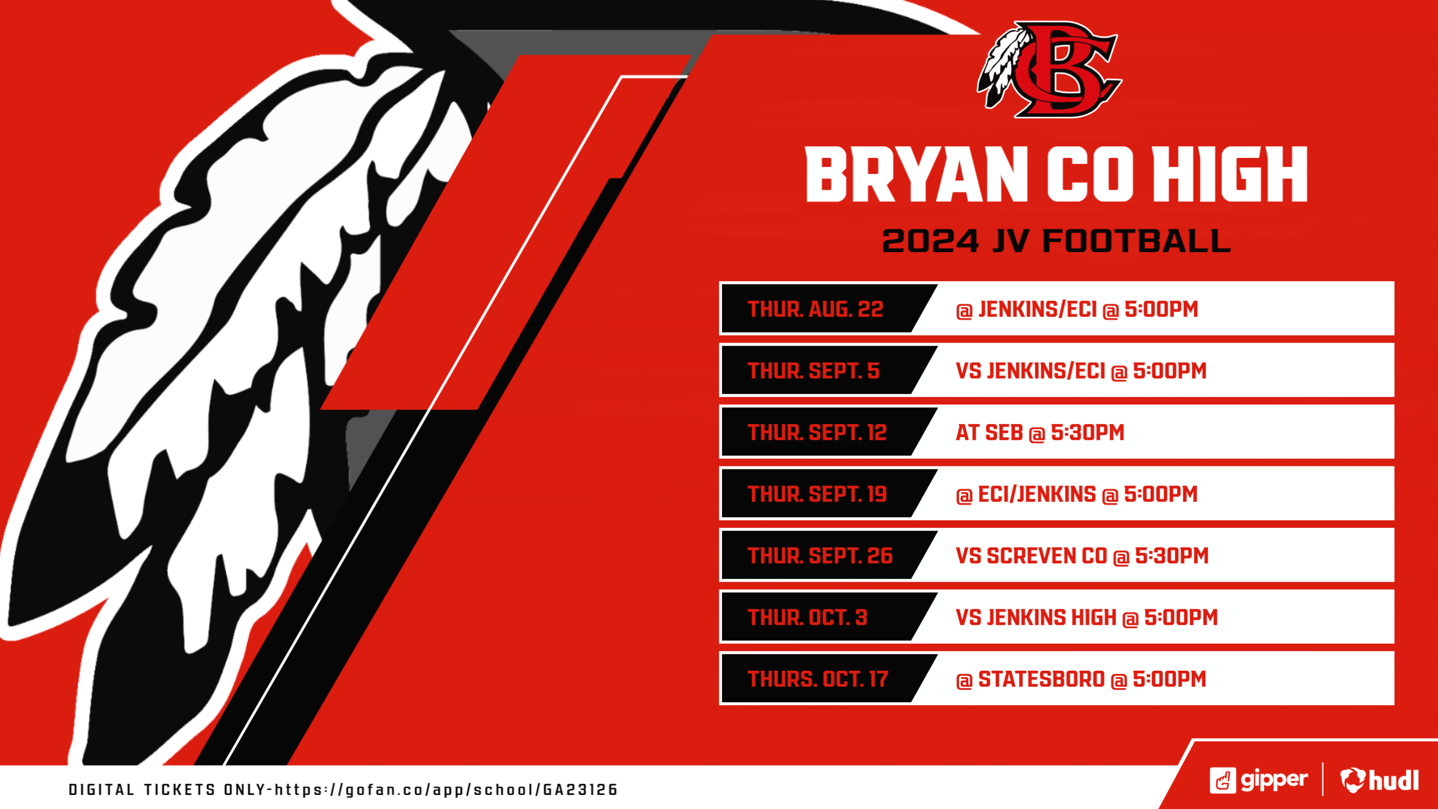 High School JV Football Schedule