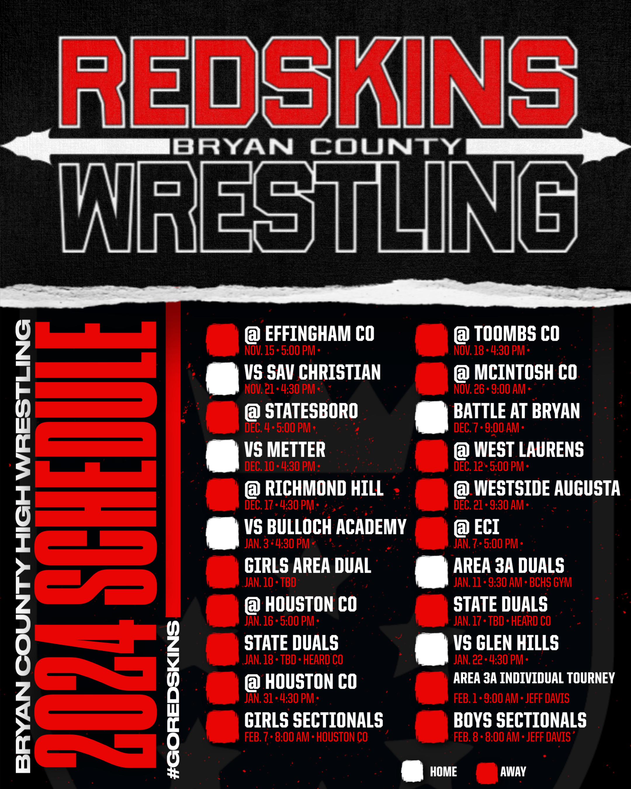 Wrestling Schedule