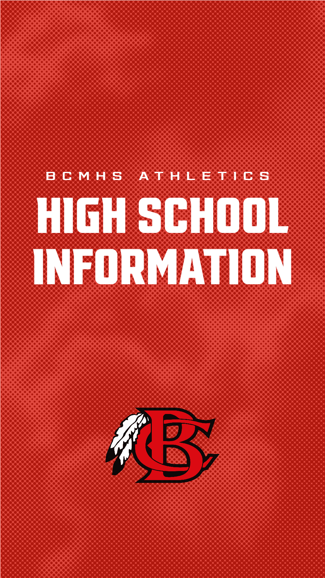 High School Athletic Information Side Banner