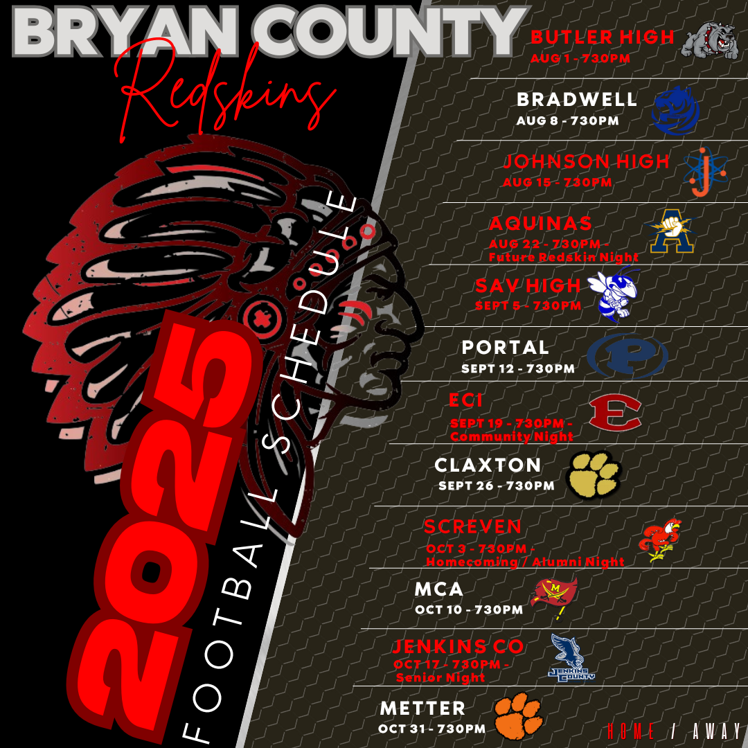 High School Varsity Football Schedule