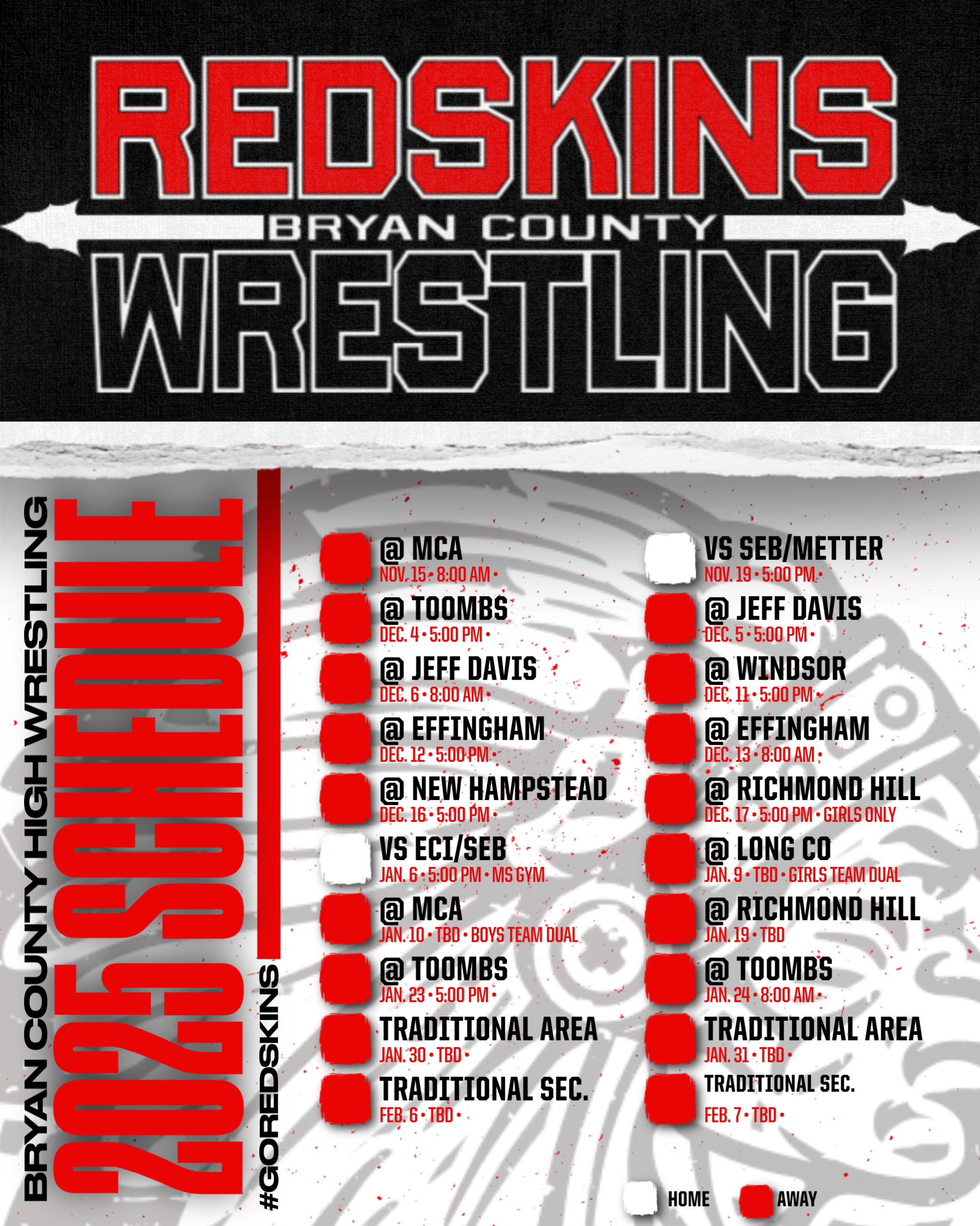 Wrestling Schedule