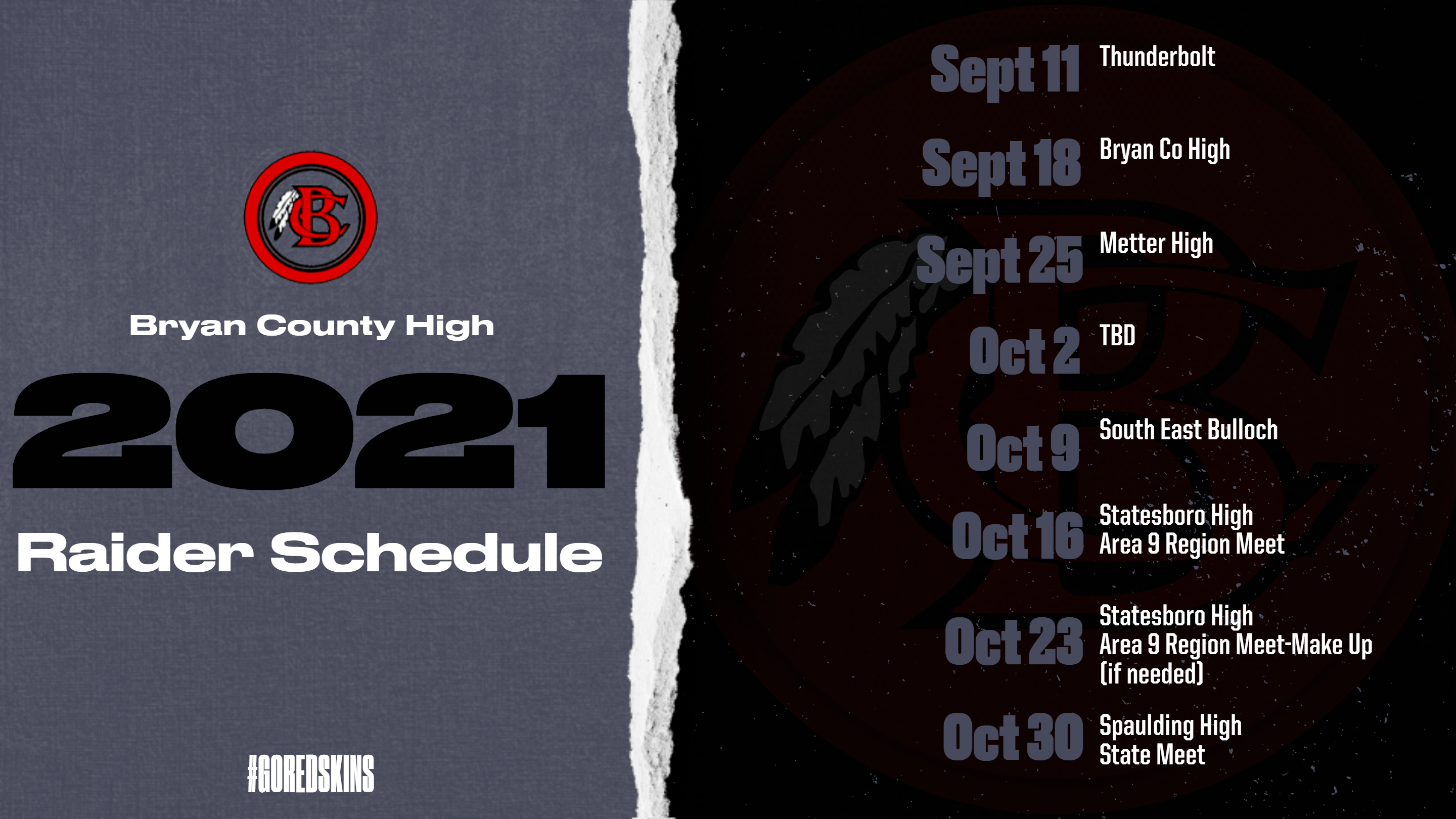 High School Raiders Schedule 2021