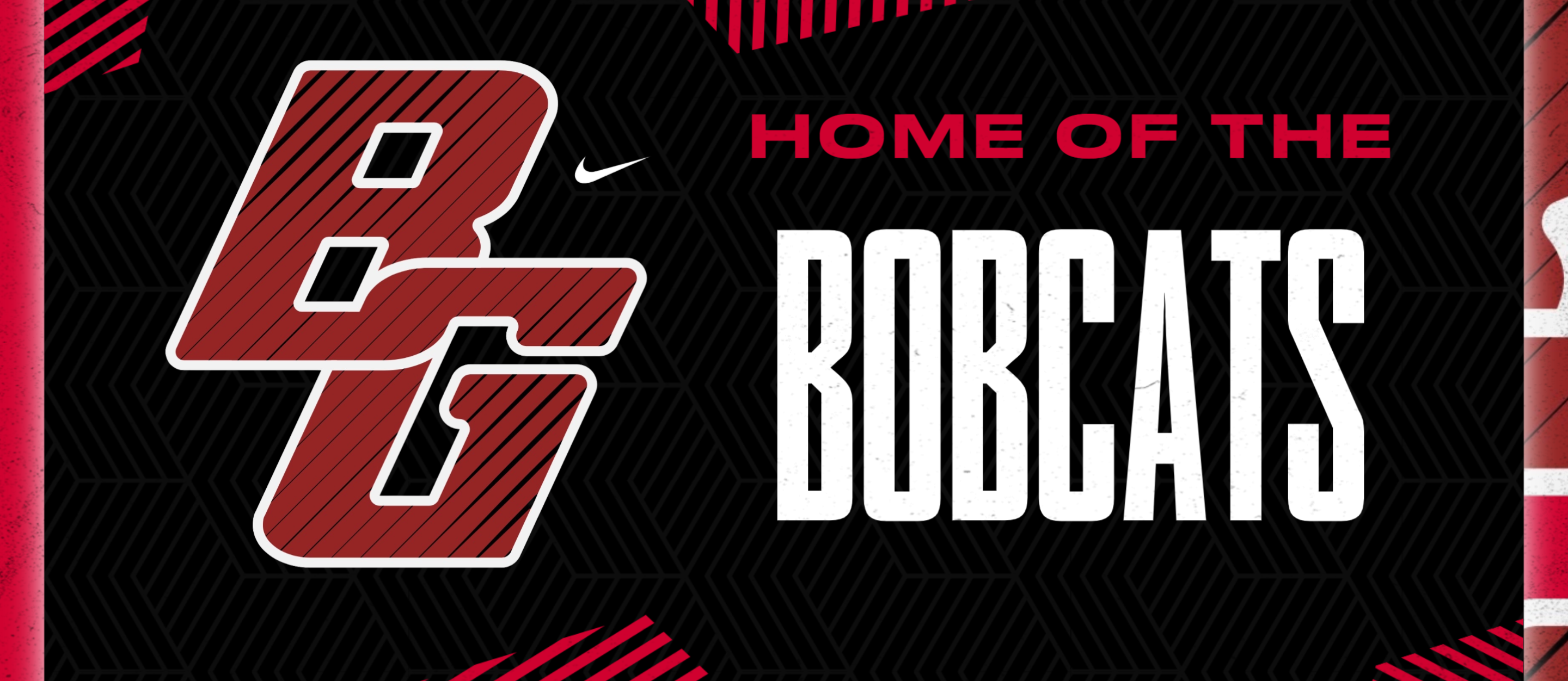 Home of the Bobcats with color image of Bobcat logo