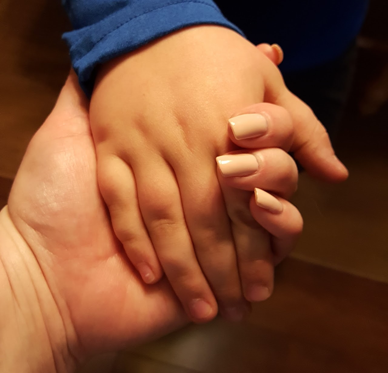 Hands holding