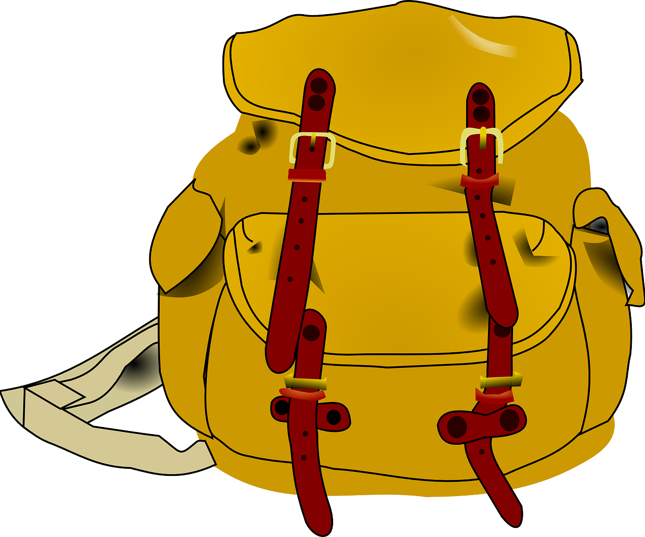 Drawing of a school bag