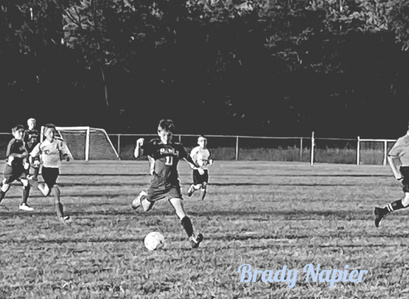 Black & white game action shot